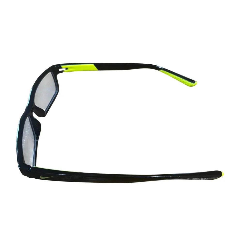 Nike 5534 Kids Eyeglasses Frames Black Volt Green Rectangular 48-15-130‎ 015